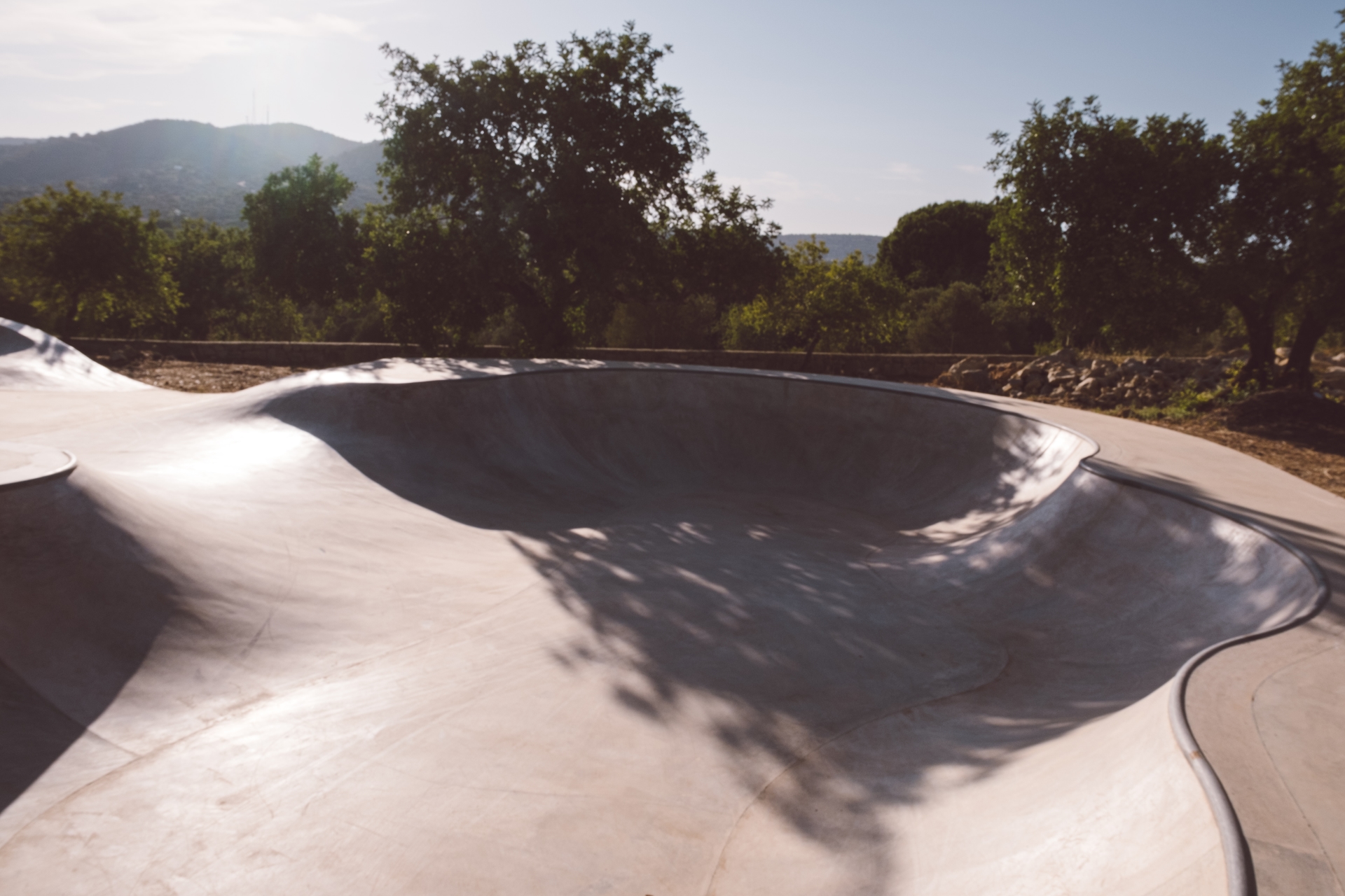 Skate bowl at the home