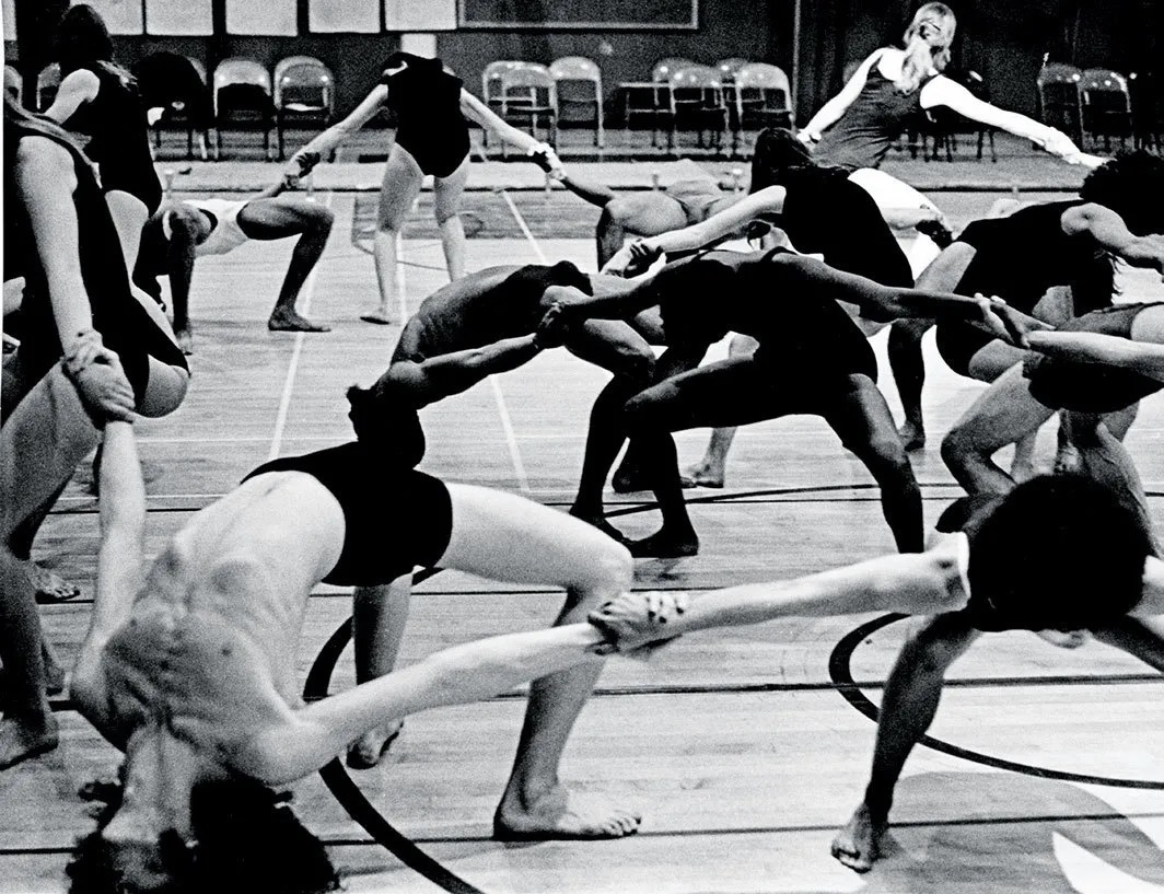 Anna Halprin, Ceremony of Us, 1969. Rehearsal view, Merritt College, Oakland, CA, 1970